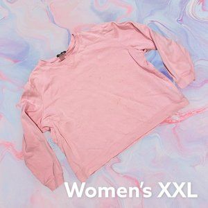 XXL Pink Polo Sweatshirt